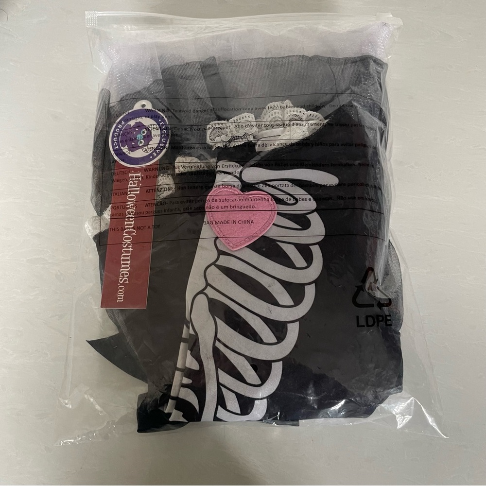 Spooky Skeleton Tutu Costume- 2T-4T - Picture 7 of 9